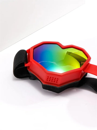 Pair of Love-Shaped Sunglasses – Windproof & UV Protection Ski Goggles