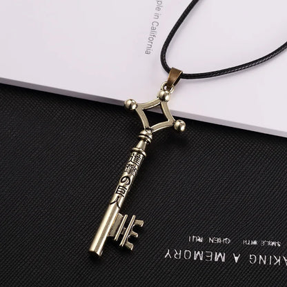 Attack on Titan Eren Key Necklace - Vintage Retro Shingeki No Kyojin Anime Cosplay Pendant Jewelry for Men
