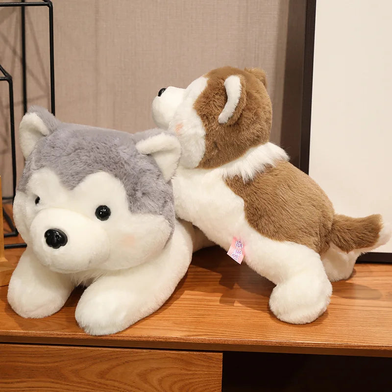 30/40cm Cute Husky Dog Plush Toy – Soft Kawaii Stuffed Puppy Pillow Doll for Xmas Gift