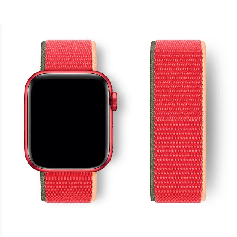 Sport Loop Strap for Apple Watch Band 40mm–49mm – Compatible with Series 3–10, SE & Ultra Adjustable Bracelet