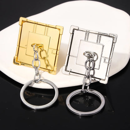 Yu-Gi-Oh! Yugi Muto Keychain - 3D Millennium Puzzle & Millennium Wheel Pendant