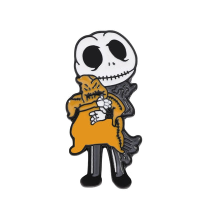 Nightmare Before Christmas Enamel Pin - Metal Lapel Badge for Backpacks, Jeans & Clothing Accessories