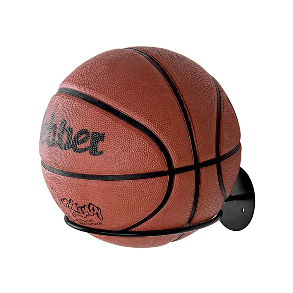 Wall-Mounted Basketball Storage Rack – Iron Multi-Purpose Football Display Shelf, Ball Holder & Space-Saving Living Room Decor