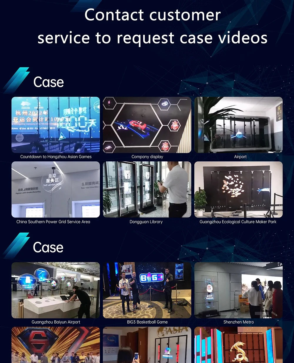 Hologram 3D Fan Projector | LED Advertising Display with Image & Video Support
