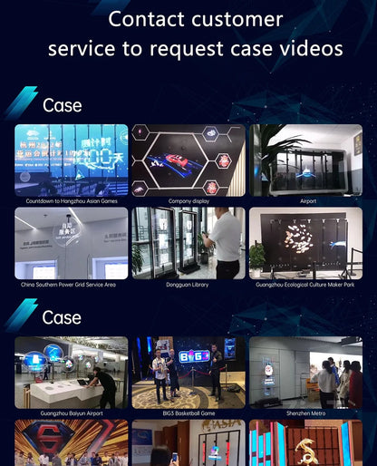 Hologram 3D Fan Projector | LED Advertising Display with Image & Video Support