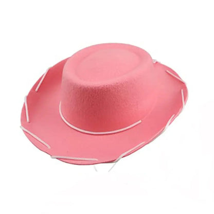 Adjustable Western Cowboy Hat for Kids – Felt Cosplay, Costume Prop, Cowgirl & Princess Party Hat
