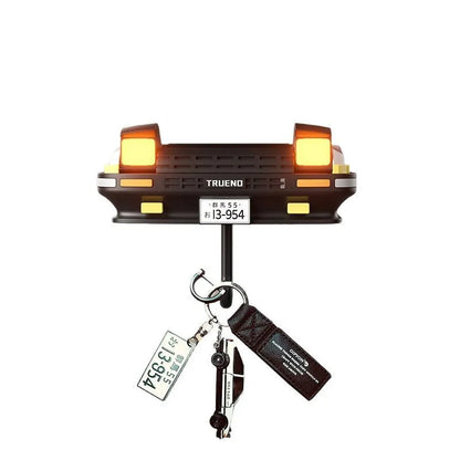 AE86 Car Headlight Key Holder - Creative Vehicle Keychain & Storage Rack for Car Decoration