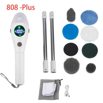 10 in 1 Electric Cleaning Brush – Multifunctional Bathroom & Toilet Brush with Voice Announcement