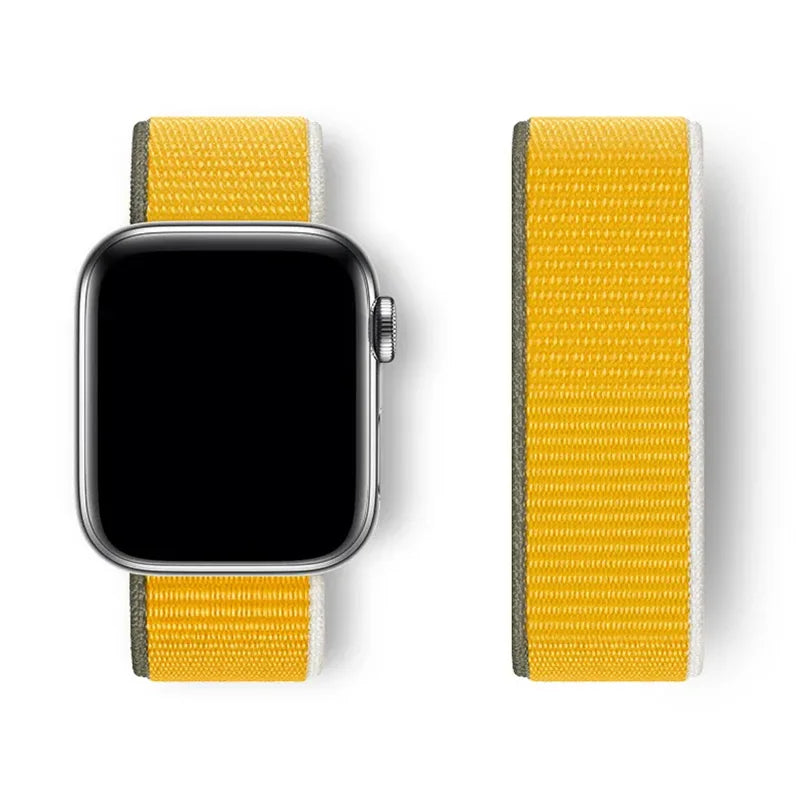 Sport Loop Strap for Apple Watch Band 40mm–49mm – Compatible with Series 3–10, SE & Ultra Adjustable Bracelet