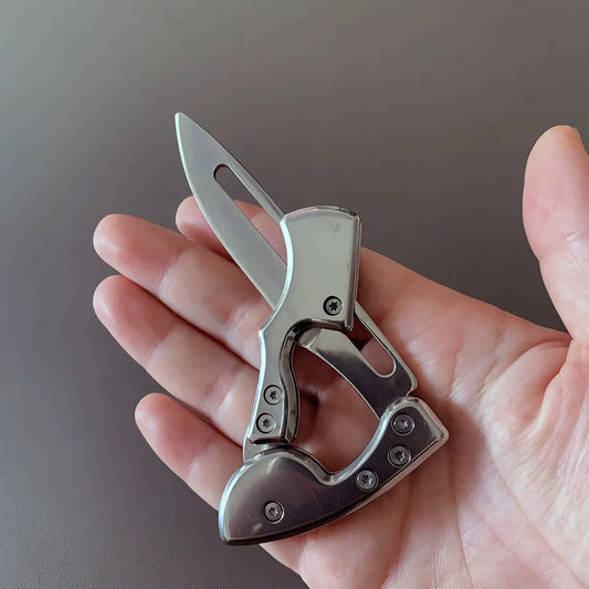 Outdoor Mini Folding Pocket Knife – Stainless Steel EDC Blade for Camping & Survival