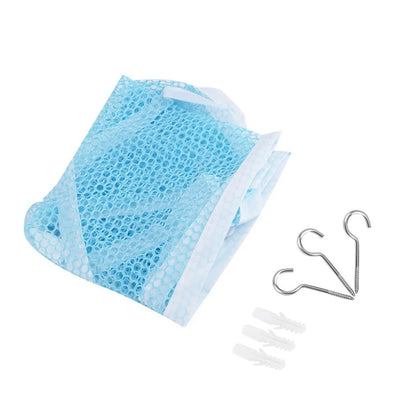 Triangle Plush Toy Storage Hammock — Large Mesh Net Organizer for Kids’ Stuffed Toys and Room Storage