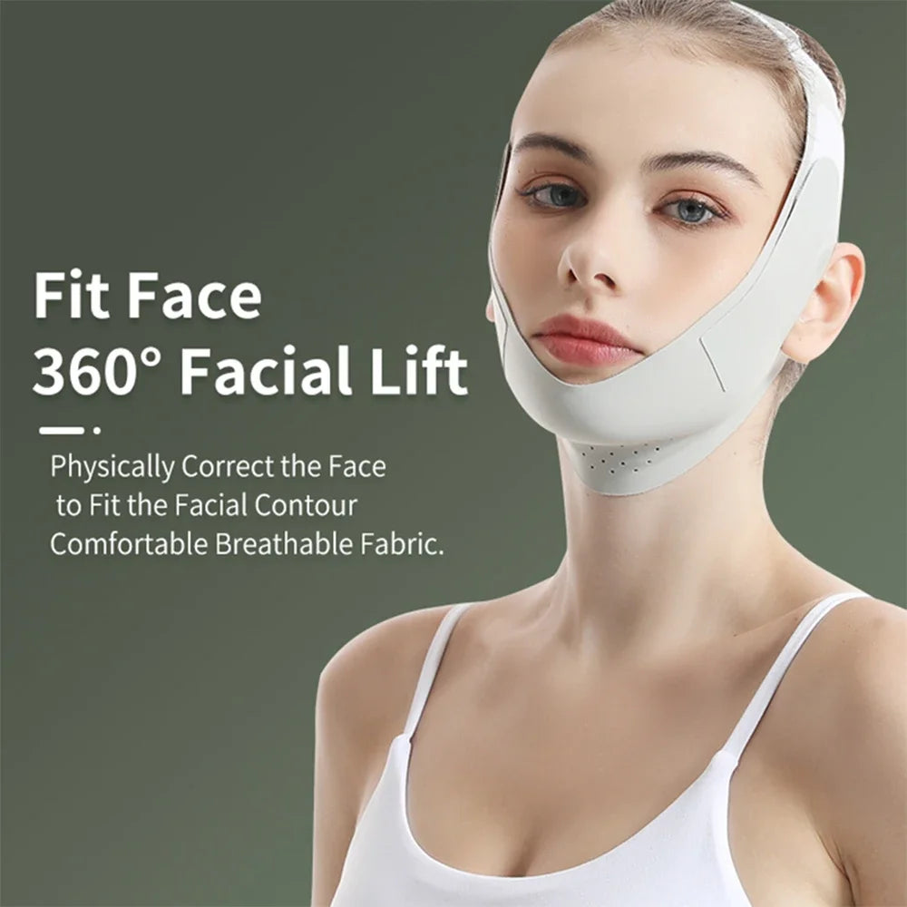 Reusable V-Line Face Slimming Band — Chin & Cheek Lift Facial Massage Strap for Women, Skin Care & Beauty Tool