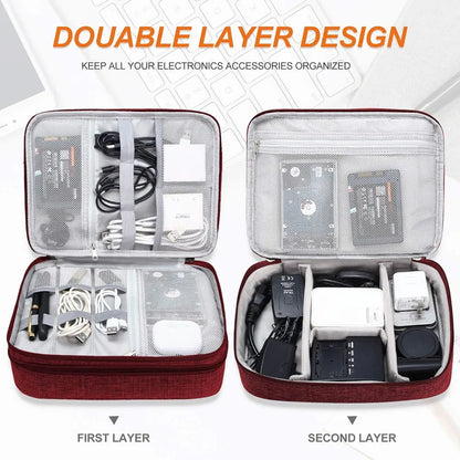 Portable Digital Storage Bag – Waterproof USB Cable Organizer Pouch for Electronics & Accessories