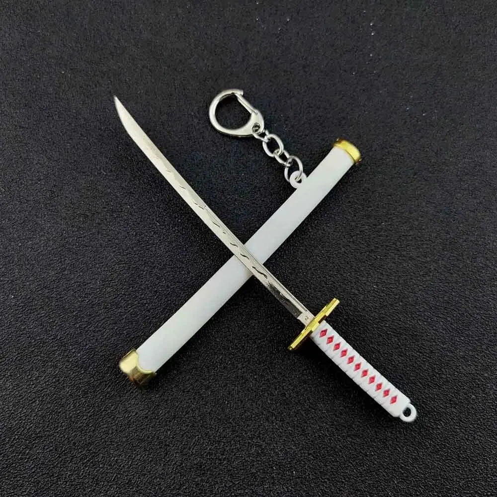 Mini Roronoa Zoro Samurai Sword Keychain – Anime Katana Toy for Men, Cosplay & Gifts