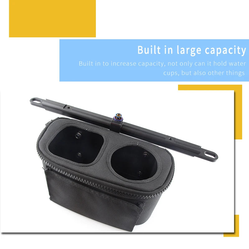 Yamaha NMAX/XMAX/TMAX Motorcycle Handlebar Cup Holder — Water Bottle Cage & Storage Bag for Scooters