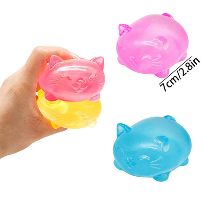 Mini Cute Cat Decompression Toy – Non-Toxic Stress Relief Fun Toy for Adults & Kids