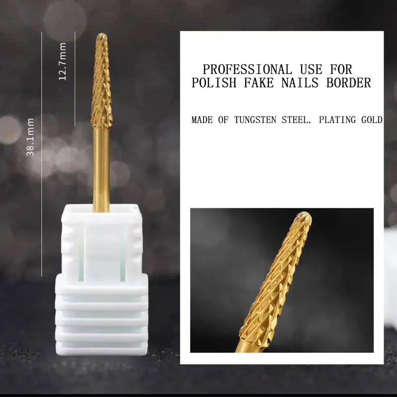 2023 NEW Tungsten Steel Nail Drill Bits - Milling Cutter for Gel Removal, Diamond Drill Bits for Dead Skin & Burrs