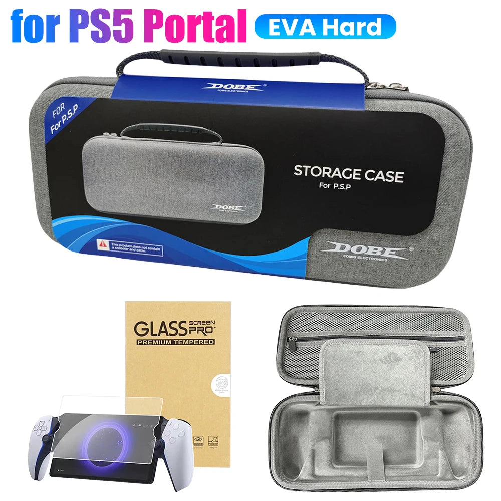 Portable EVA Carrying Case for PS Portal – Hard Storage Bag for Sony PlayStation 5 Portal & Game Accessories