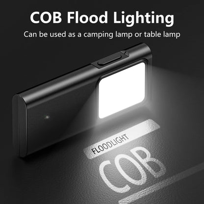 Portable COB LED Flashlight – USB Rechargeable Work Light with Pen Clip, Super Bright for Camping & Car Repair