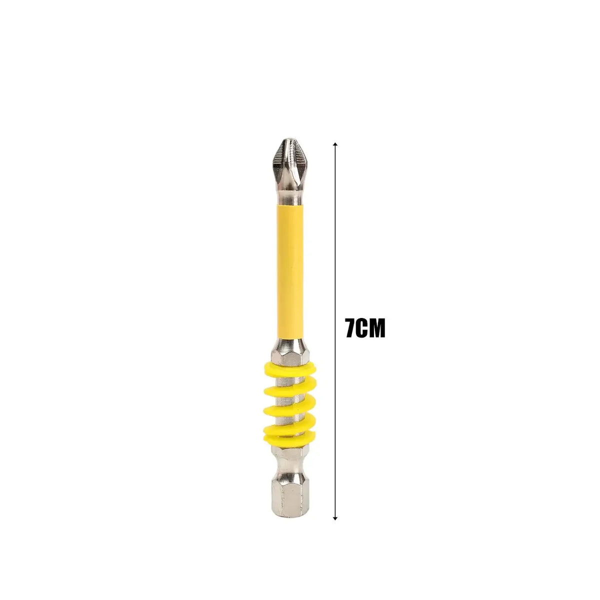 Spring-Loaded Magnetic Hex Shank Screwdriver Bit - Anti-Slip Wear-Resistant Drill Bit for Woodworking & DIY Repairs