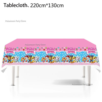 Paw Patrol Kids Birthday Party Supplies Set – Cups, Plates, Napkins, Gift Bags & Cake Toppers Decorations Kit