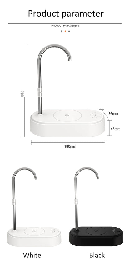 Electric Water Pump Dispenser — Automatic Gallon Bottle Pump for Home & Office, Portable Cold Water Pump