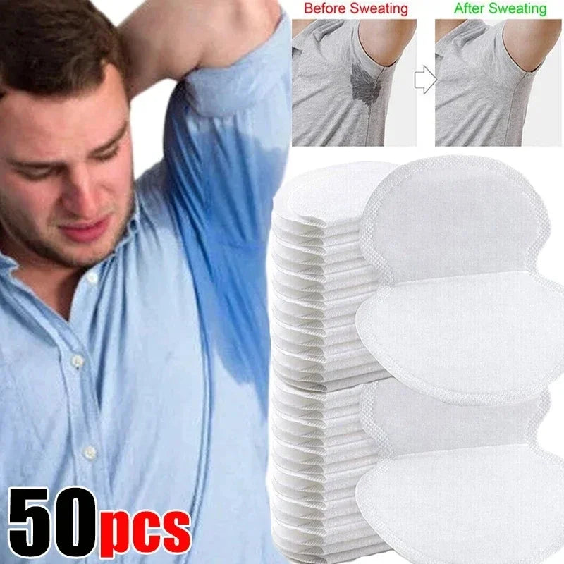 10/20/40/50PCS Unisex Sweat Pads – Disposable Underarm Anti-Perspiration Deodorant Shields for Summer