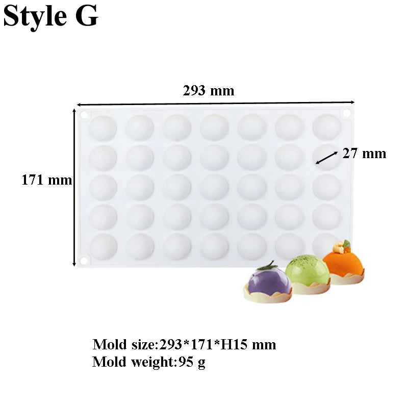 35-Cell Silicone Candy & Chocolate Mold — Jelly, Cake, Ice Cube & Dessert Baking Tool
