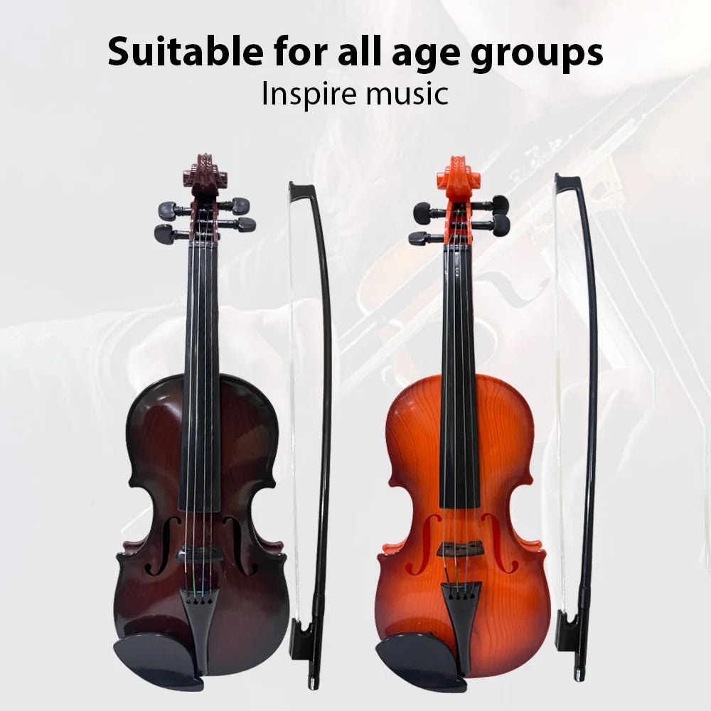 Simulated Violin Practice Kit - Beginner Musical Instrument with Exquisite Design for Learning, Performance & Gifts