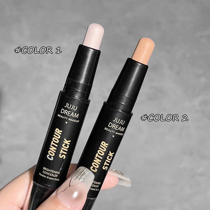 Double-Ended Dual-Purpose High-Light Trimming Stick – 3D Contour, Nose Shadow, Facial Shaping, Brightening & Trimming