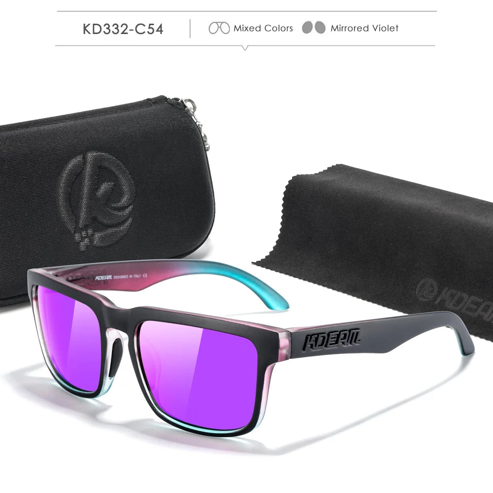 KDEAM Polarized Sunglasses for Men & Women – UV Protection for Fishing, Driving & Hiking with Zipper Case