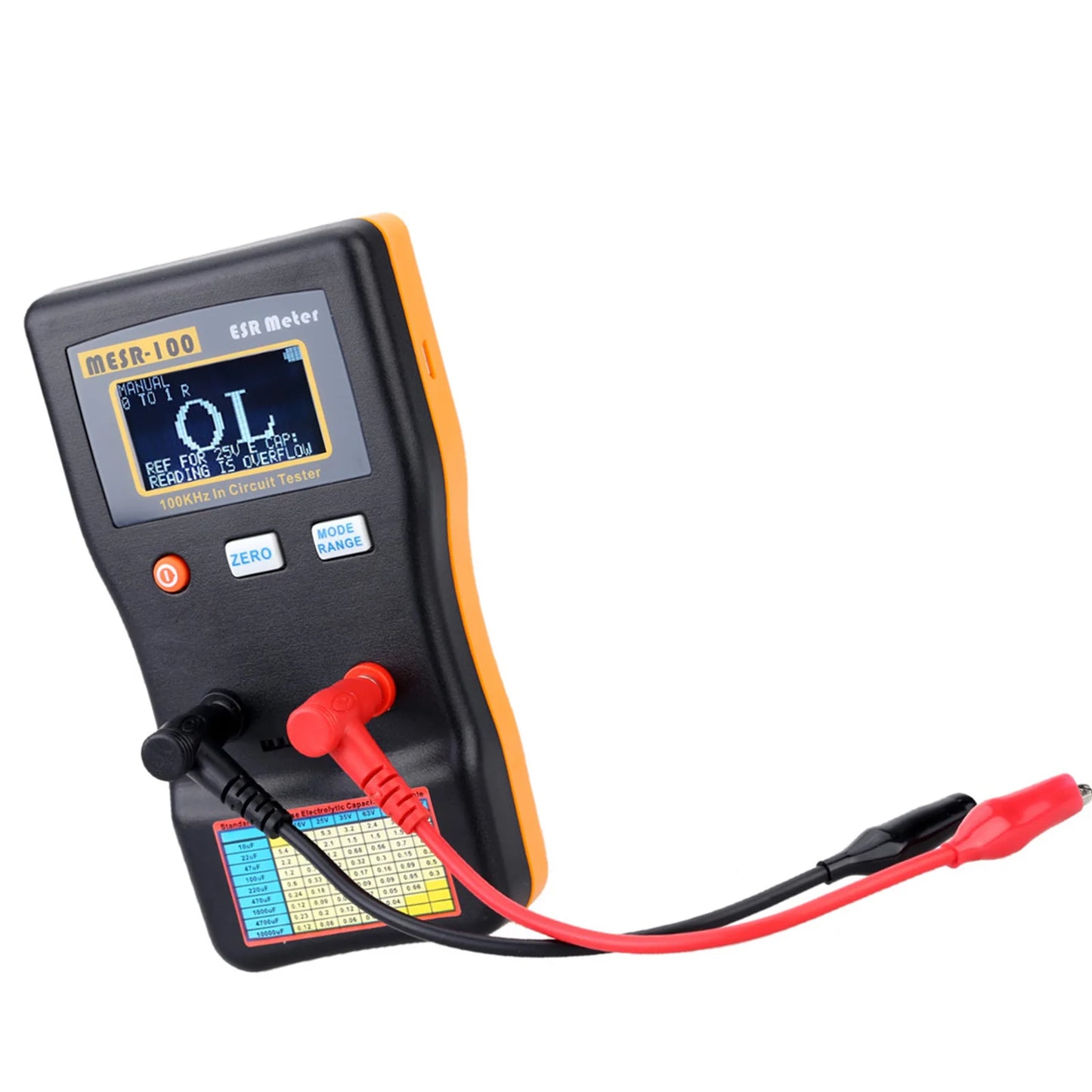 MESR-100/M6013 ESR Meter – Professional Capacitance & Ohm Tester for Capacitors and Circuit Diagnostics