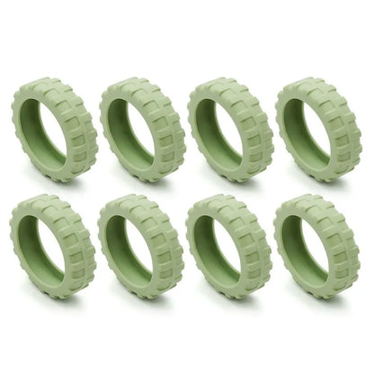 Universal Silicone Luggage Wheel Protectors – Travel Suitcase Caster Covers to Reduce Wear & Noise