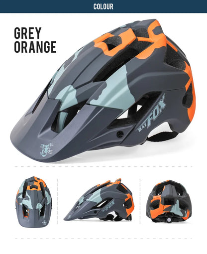 BATFOX Ultralight Bike Helmet – Molded Mountain & Road Helmet for Men, DH AM Cycling Equipment, Casco Ciclismo Bicicleta