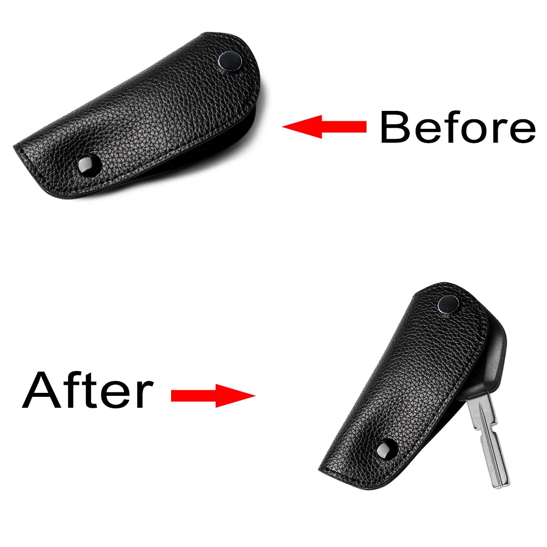 BMW Leather Key Case Cover - Protective Key Ring Holder for E36 E46 E39 E60 E61 E53 Models