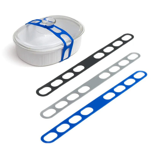 Reusable Silicone Pot Lid Strap – Universal Adjustable Lid Holder for Clay Pots, Stew Pots & Flat Bottom Cookware, Outdoor Use Kitchen Tool
