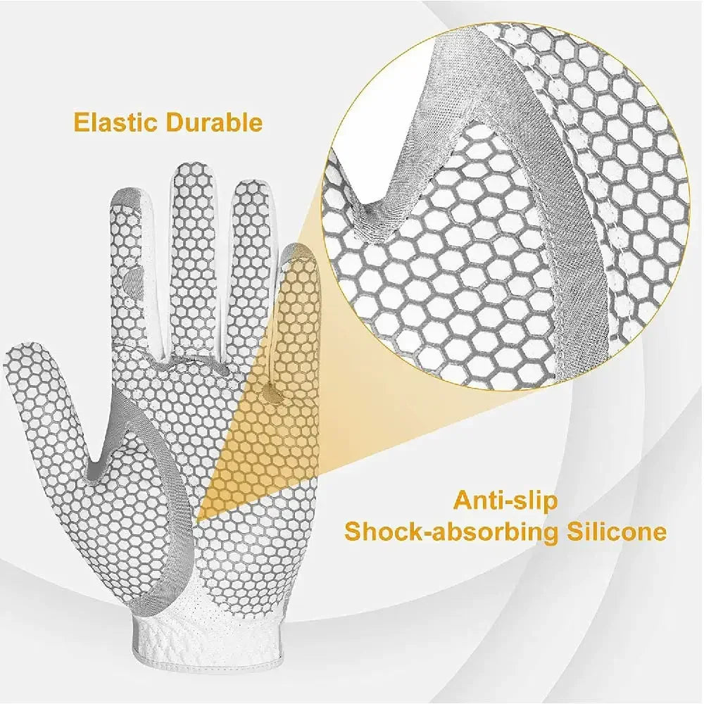 Premium Men’s Golf Glove – Left Hand, Breathable, Non-Slip, Shock Absorbing, Perfect for Gifting