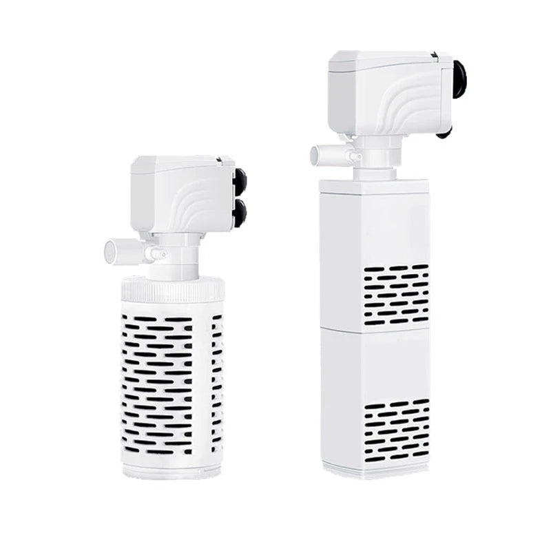 3 in 1 Aquarium Filter Pump – Silent Submersible Air Oxygen Aerator, Water Changer & Wave Maker, 220