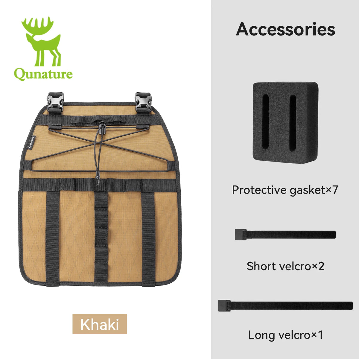 Qunature Bikepacking Bike Bag - Fully Waterproof MTB & Road Bicycle Rack Storage Bag