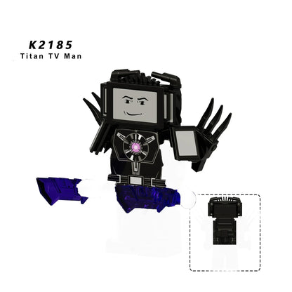 KDL Skibidi Toilet Man Anime Block Figures – TVMan, Titan, Cameraman & Speakerman Model Toy Gift for Kids