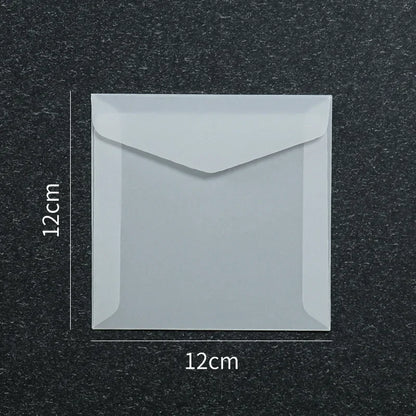 50 Pcs Blank Translucent Envelopes – for Invitations, Postcards, Gift Boxes, Wedding & Business Letters