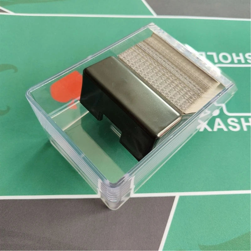 4/6-Deck Acrylic Blackjack Dealing Shoe – Durable Poker Dealer Equipment & Card Game Supply