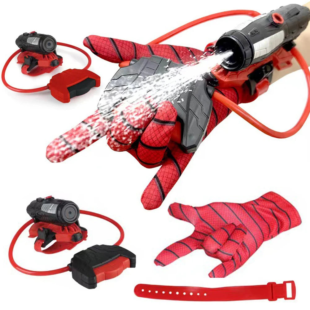 Spider Web Shooter Toy – Superhero Wrist Water Blaster Gun with Glove, Fun Squirt Water Fighting Toy for Kids & Adults Outdoor Play