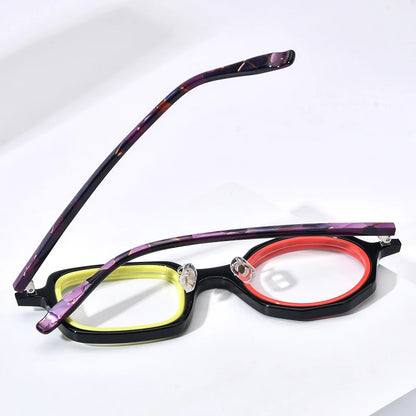 FONEX HEPIDEM Acetate Eyeglass Frames - Retro Round Vintage Eyewear for Men & Women