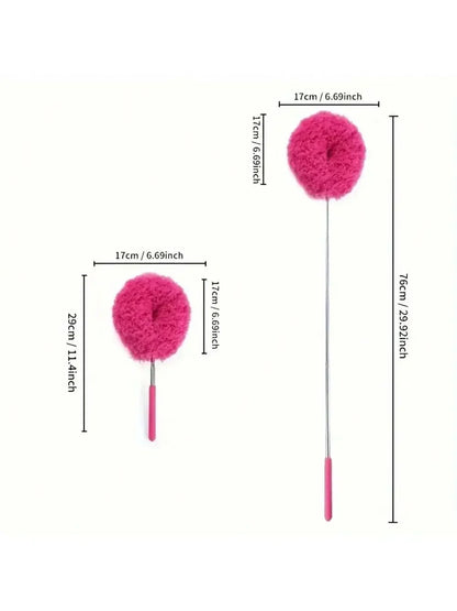 Extendable Microfiber Ceiling Fan Duster – Long Handle Dust Locking Reusable Cleaning Brush
