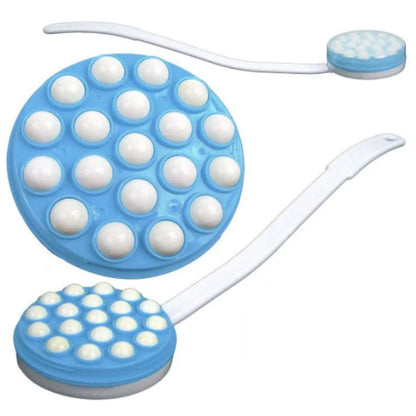Remedy Wand Lotion Applicator and Massager - Handheld, Long-Handled Easy Reach Roll-On Dispenser for Shower Gel on Back