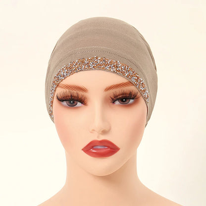 Women’s Modal Cotton Hijab Undercap - Soft Stretchy Diamond Bonnet for Muslim Headscarf & Turban Styling