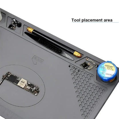 ESD Heat-Resistant Soldering Mat – Magnetic Silicone Work Pad for BGA Repair and Heat Insulation