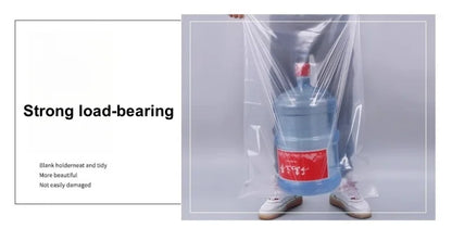 StoBag 10PCS Large Transparent Zipper Bags — Thick Waterproof Storage Pouches for Clothes & Food Packaging