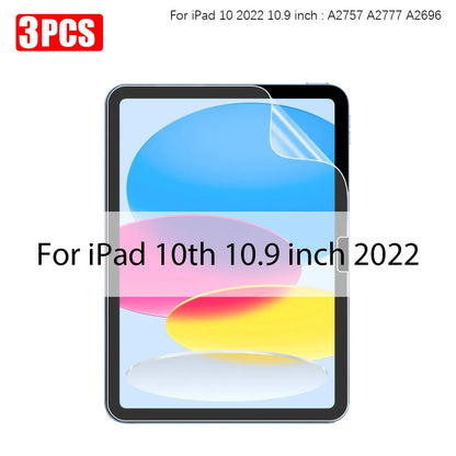 3Pcs Paper-Like Screen Protector for iPad Air & Pro – Compatible with 6th to 10th Gen (11", 12.9", 10.5")
